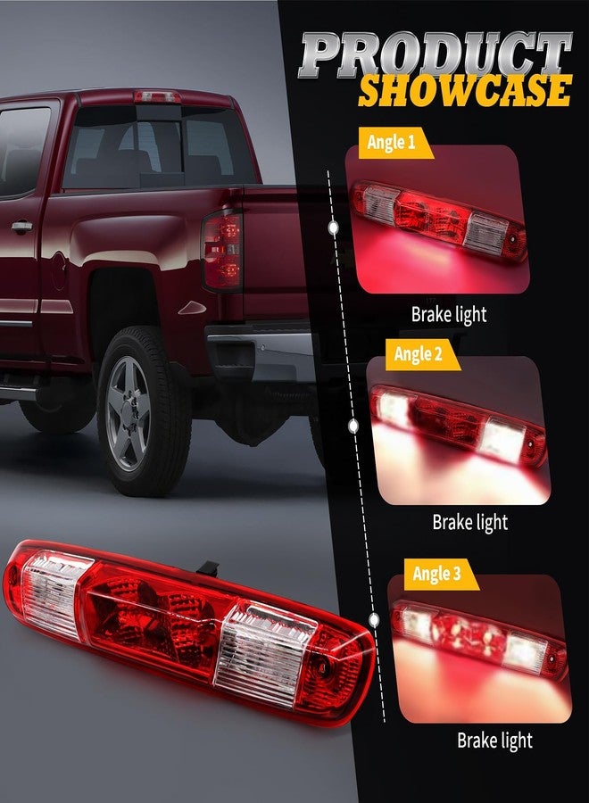 Jecoupoon 3rd Third Brake Light Cargo Lamp High Mount Stop Light Halogen 25890530 Compatible with Silverado 1500 2500HD 3500HD 2007-2013 Lamp - Image 5
